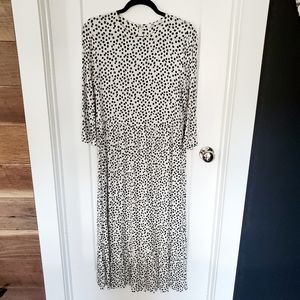Zara Spotted Midi Dress